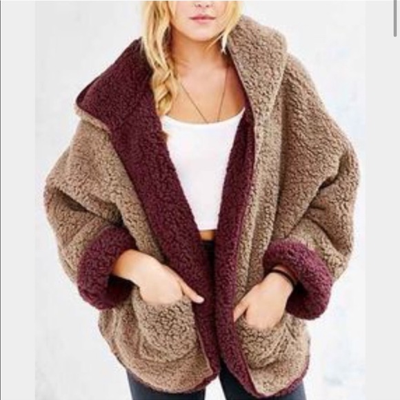 Ecote reversible fuzzy coat - Picture 2 of 3
